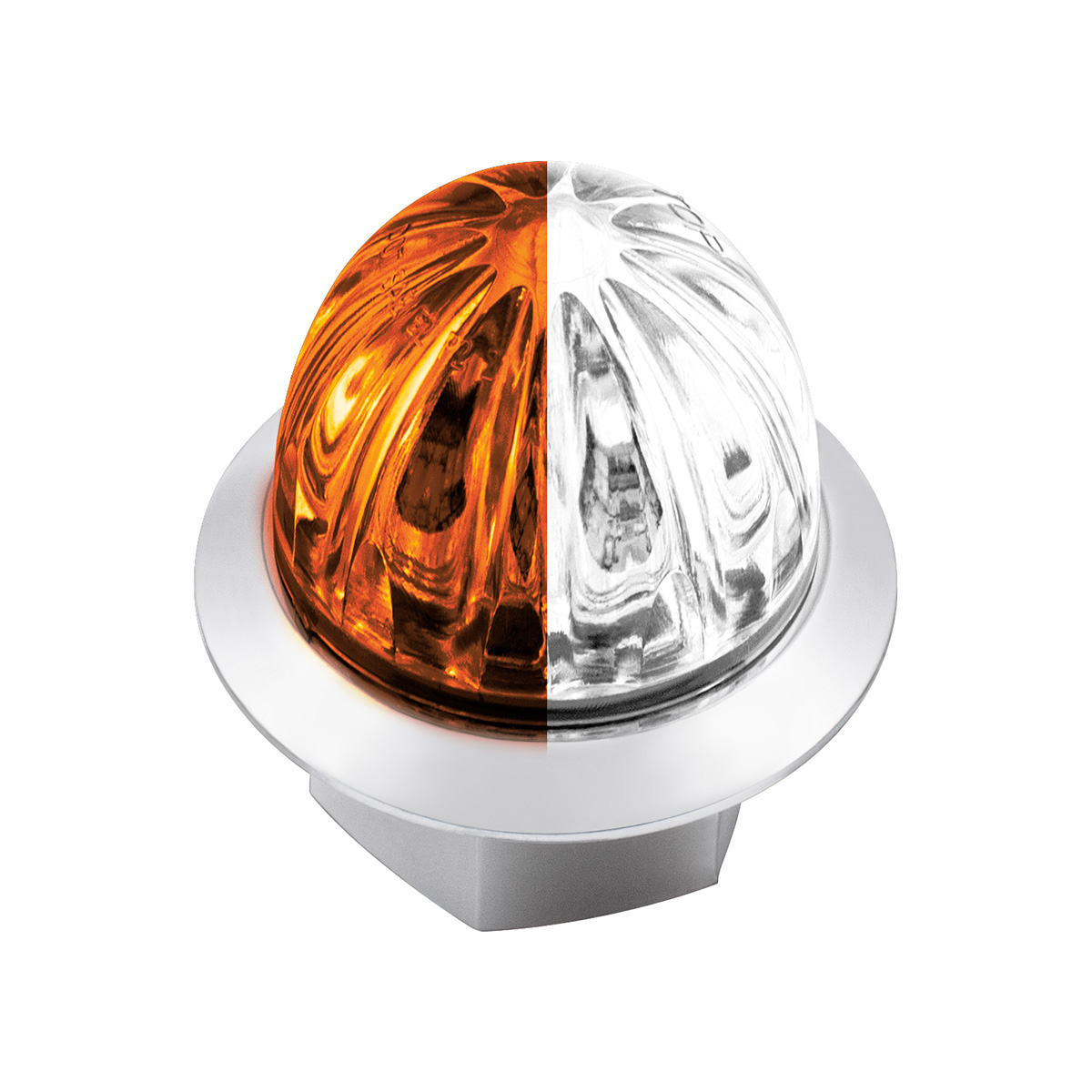 Double Fury 4 LED Dual Function 1-1/8" Watermelon Light-Amber & White LED 36215
