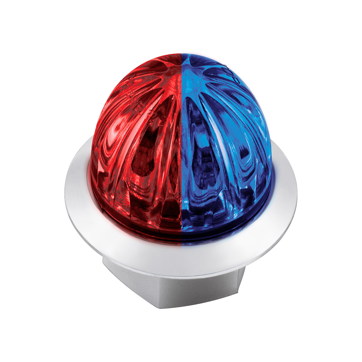 Double Fury 4 LED Dual Function 1-1/8" Watermelon Light-Red & Blue LED 36216