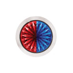 Double Fury 4 LED Dual Function 1-1/8" Watermelon Light-Red & Blue LED - Image 9