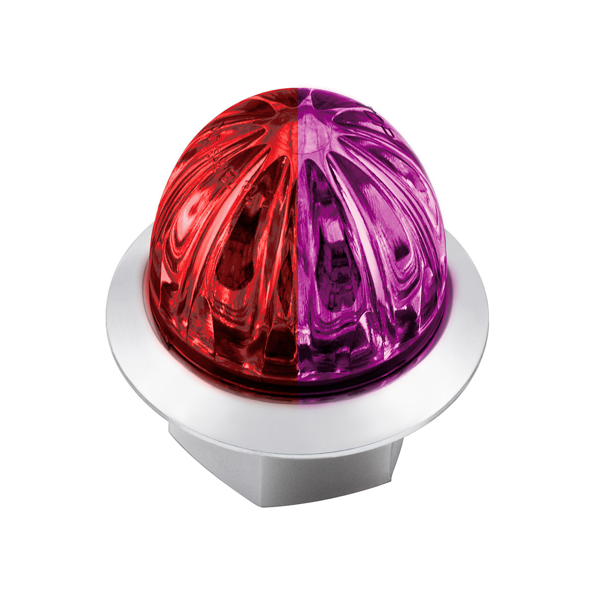 Double Fury 4 LED Dual Function 1-1/8" Watermelon Light-Red & Purple LED 36218