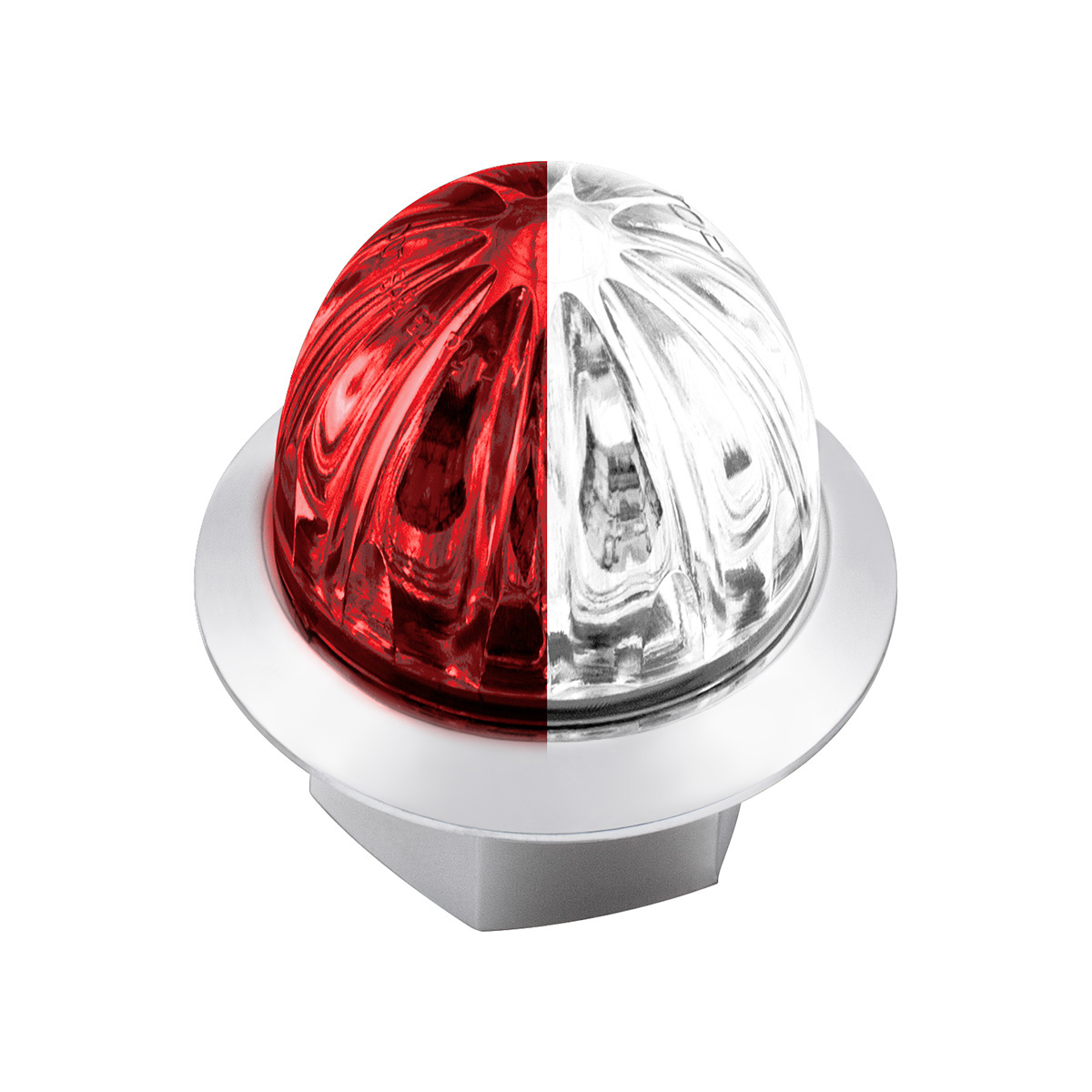 Double Fury 4 LED Dual Function 1-1/8" Watermelon Light-Red & White LED 36219