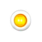 GloLight 2 LED 3/4" Mini Light (Clearance/Marker) With Stainless Steel Trim-Amber LED/Amber Lens 36223