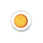 GloLight 2 LED 3/4" Mini Light (Clearance/Marker) With Stainless Steel Trim-Amber LED/Amber Lens - Image 2