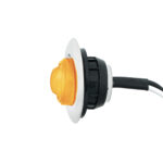 GloLight 2 LED 3/4" Mini Light (Clearance/Marker) With Stainless Steel Trim-Amber LED/Amber Lens - Image 6