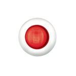 GloLight 2 LED 3/4" Mini Light (Clearance/Marker) With Stainless Steel Trim-Red LED/Red Lens - Image 2