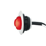 GloLight 2 LED 3/4" Mini Light (Clearance/Marker) With Stainless Steel Trim-Red LED/Red Lens - Image 5