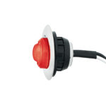 GloLight 2 LED 3/4" Mini Light (Clearance/Marker) With Stainless Steel Trim-Red LED/Red Lens - Image 6