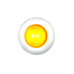 GloLight 2 LED 3/4" Mini Light (Clearance/Marker) With Stainless Steel Trim-Amber LED/Clear Lens 36225