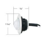 GloLight 2 LED 3/4" Mini Light (Clearance/Marker) With Stainless Steel Trim-Amber LED/Clear Lens - Image 9