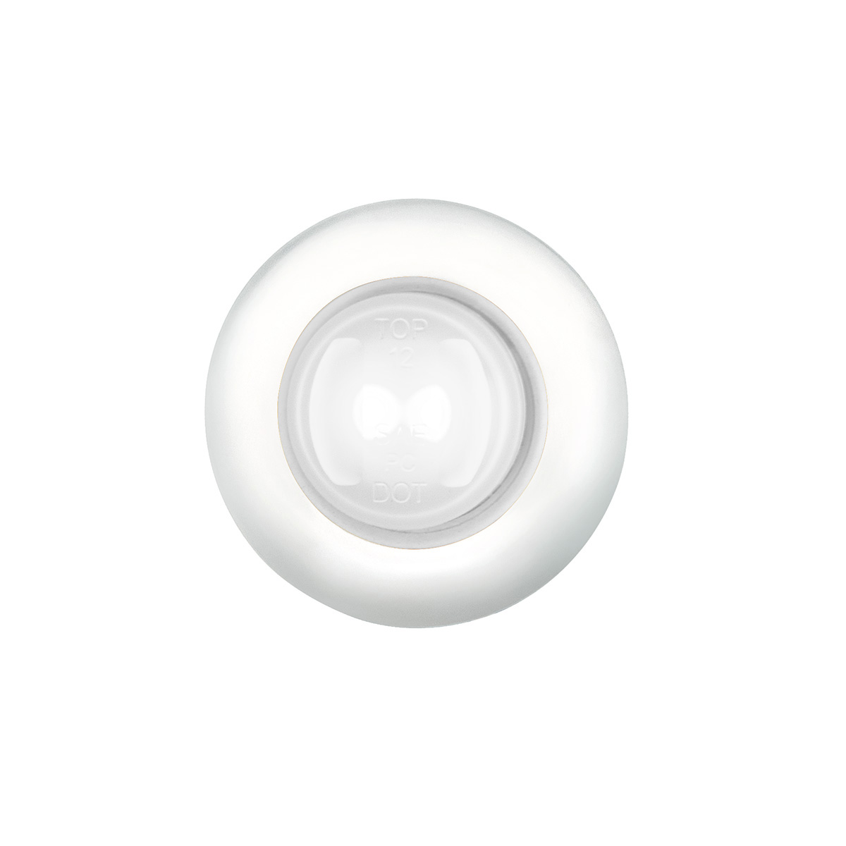 GloLight 2 LED 3/4" Mini Light (Auxiliary/Utility) With Stainless Steel Trim-White LED/Clear Lens 36227