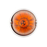UltraBurst Glass Watermelon Flush Mount Kit With 18 LED Bulb-Amber LED/Amber Lens - Image 4
