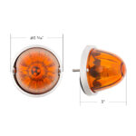 UltraBurst Glass Watermelon Flush Mount Kit With 18 LED Bulb-Amber LED/Amber Lens - Image 13