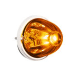 UltraBurst Glass Watermelon Flush Mount Kit With 18 LED Bulb-Amber LED/Dark Amber Lens 37439