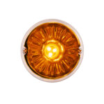 UltraBurst Glass Watermelon Flush Mount Kit With 18 LED Bulb-Amber LED/Dark Amber Lens - Image 3