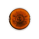UltraBurst Glass Watermelon Flush Mount Kit With 18 LED Bulb-Amber LED/Dark Amber Lens - Image 4