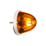 UltraBurst Glass Watermelon Flush Mount Kit With 18 LED Bulb-Amber LED/Dark Amber Lens - Image 5