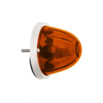 UltraBurst Glass Watermelon Flush Mount Kit With 18 LED Bulb-Amber LED/Dark Amber Lens - Image 6