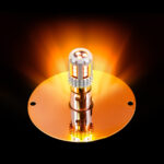 UltraBurst Glass Watermelon Flush Mount Kit With 18 LED Bulb-Amber LED/Clear Lens - Image 9