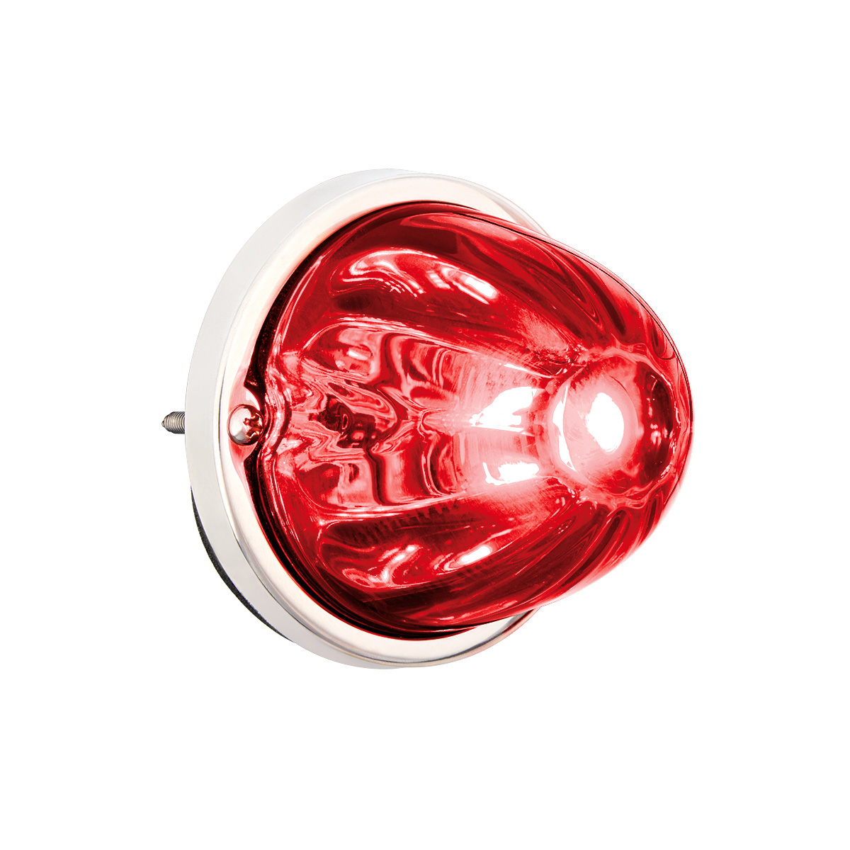 UltraBurst Glass Watermelon Flush Mount Kit With 18 LED Bulb-Red LED/Red Lens 37441