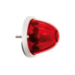 UltraBurst Glass Watermelon Flush Mount Kit With 18 LED Bulb-Red LED/Red Lens - Image 6