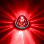 UltraBurst Glass Watermelon Flush Mount Kit With 18 LED Bulb-Red LED/Red Lens - Image 13