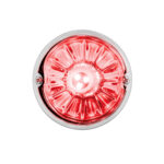 UltraBurst Glass Watermelon Flush Mount Kit With 18 LED Bulb-Red LED/Clear Lens - Image 3