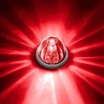 UltraBurst Glass Watermelon Flush Mount Kit With 18 LED Bulb-Red LED/Clear Lens - Image 13