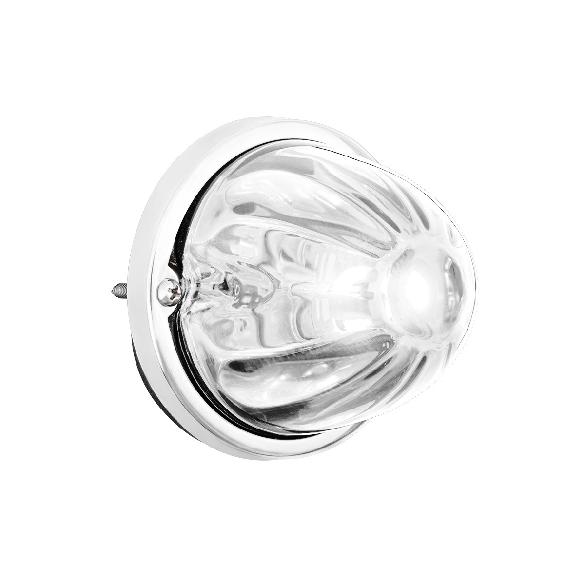 UltraBurst Glass Watermelon Flush Mount Kit With 18 LED Bulb-White LED/Clear Lens 37443