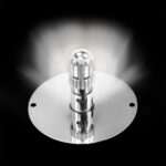 UltraBurst Glass Watermelon Flush Mount Kit With 18 LED Bulb-White LED/Clear Lens - Image 9