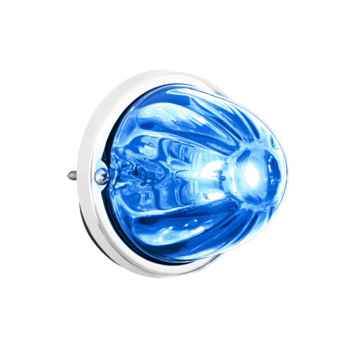 UltraBurst Glass Watermelon Flush Mount Kit With 18 LED Bulb-Blue LED/Clear Lens 37444