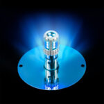 UltraBurst Glass Watermelon Flush Mount Kit With 18 LED Bulb-Blue LED/Clear Lens - Image 9