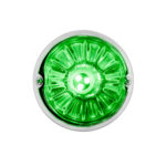 UltraBurst Glass Watermelon Flush Mount Kit With 18 LED Bulb-Green LED/Clear Lens - Image 3