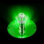 UltraBurst Glass Watermelon Flush Mount Kit With 18 LED Bulb-Green LED/Clear Lens - Image 9