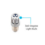 UltraBurst Glass Watermelon Flush Mount Kit With 18 LED Bulb-Green LED/Clear Lens - Image 10