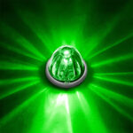 UltraBurst Glass Watermelon Flush Mount Kit With 18 LED Bulb-Green LED/Clear Lens - Image 13