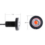 3High Power LED 1" Light (Clearance/Marker)-Purple LED/Clear Lens - Image 8