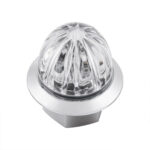 4 LED 1-1/8" Watermelon Double Fury Light With Clear Lens (Clearance/Marker) - Amber & Red LED - Image 4