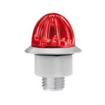 4 LED 1-1/8" Watermelon Double Fury Light With Clear Lens (Clearance/Marker) - Amber & Red LED - Image 7