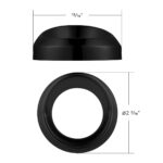 Candy Color Small Gauge Cover With Visor-Matte Black - Image 7