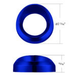Candy Color Small Gauge Cover With Visor-Indigo Blue - Image 7