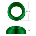 Candy Color Small Gauge Cover With Visor-Emerald Green - Image 7