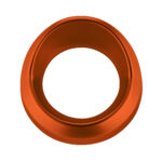 Candy Color Small Gauge Cover With Visor-Cadmium Orange - Image 2