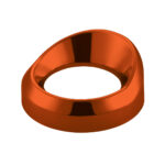 Candy Color Small Gauge Cover With Visor-Cadmium Orange - Image 3