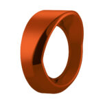 Candy Color Small Gauge Cover With Visor-Cadmium Orange - Image 4