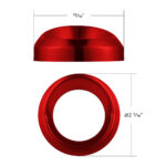 Candy Color Small Gauge Cover With Visor-Candy Red - Image 7