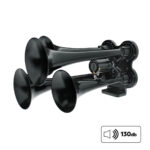 4 Trumpet Mini Train Horn-Black 46144
