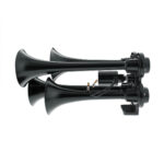 4 Trumpet Mini Train Horn-Black - Image 2