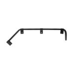 Black Angled Mud Flap Hangers With Mounting Hardware - No Coil (Pair) - Image 2