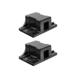 Black Angled Mud Flap Hangers With Mounting Hardware- 1 Coil (Pair) - Image 9