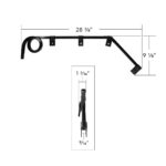 Black Angled Mud Flap Hangers With Mounting Hardware- 1 Coil (Pair) - Image 12